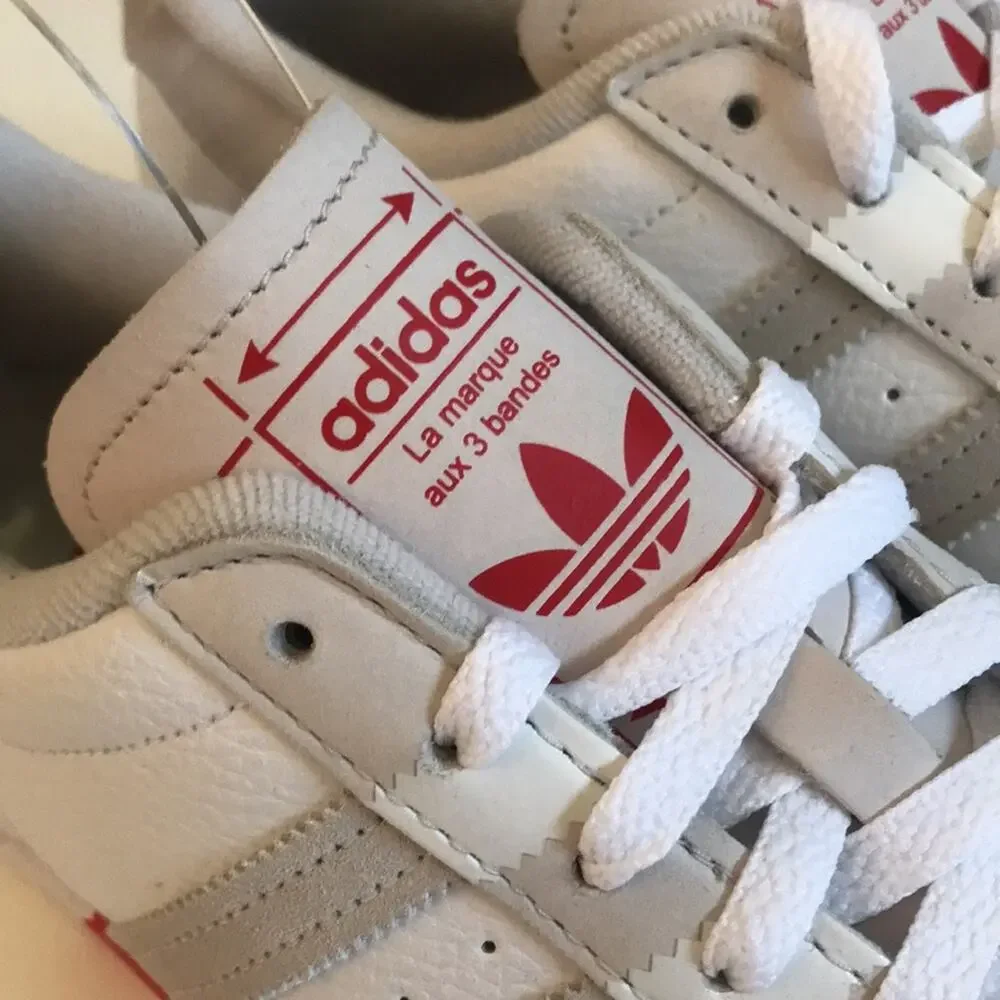 Adidas Originals Superstar OG Sneakers White Vivid Red Shoes Mens Size 9 GY0995